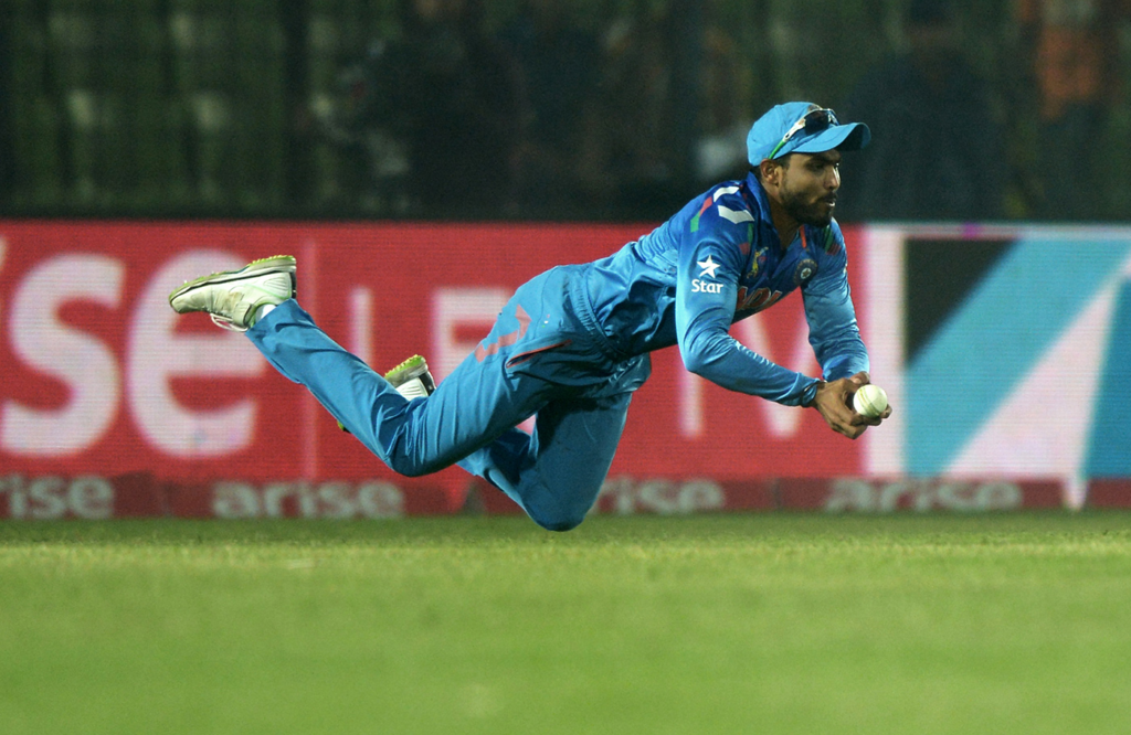 Ravindra Jadeja catching
